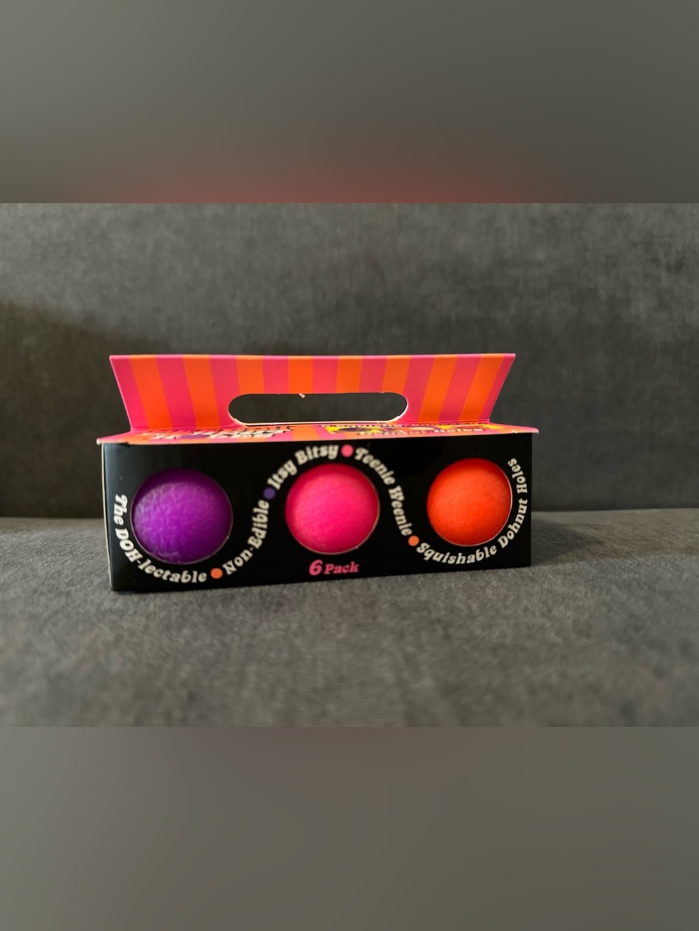 NeeDoh Six Pack Donut Hole Squishy - multiple colors NWT (Teenie)